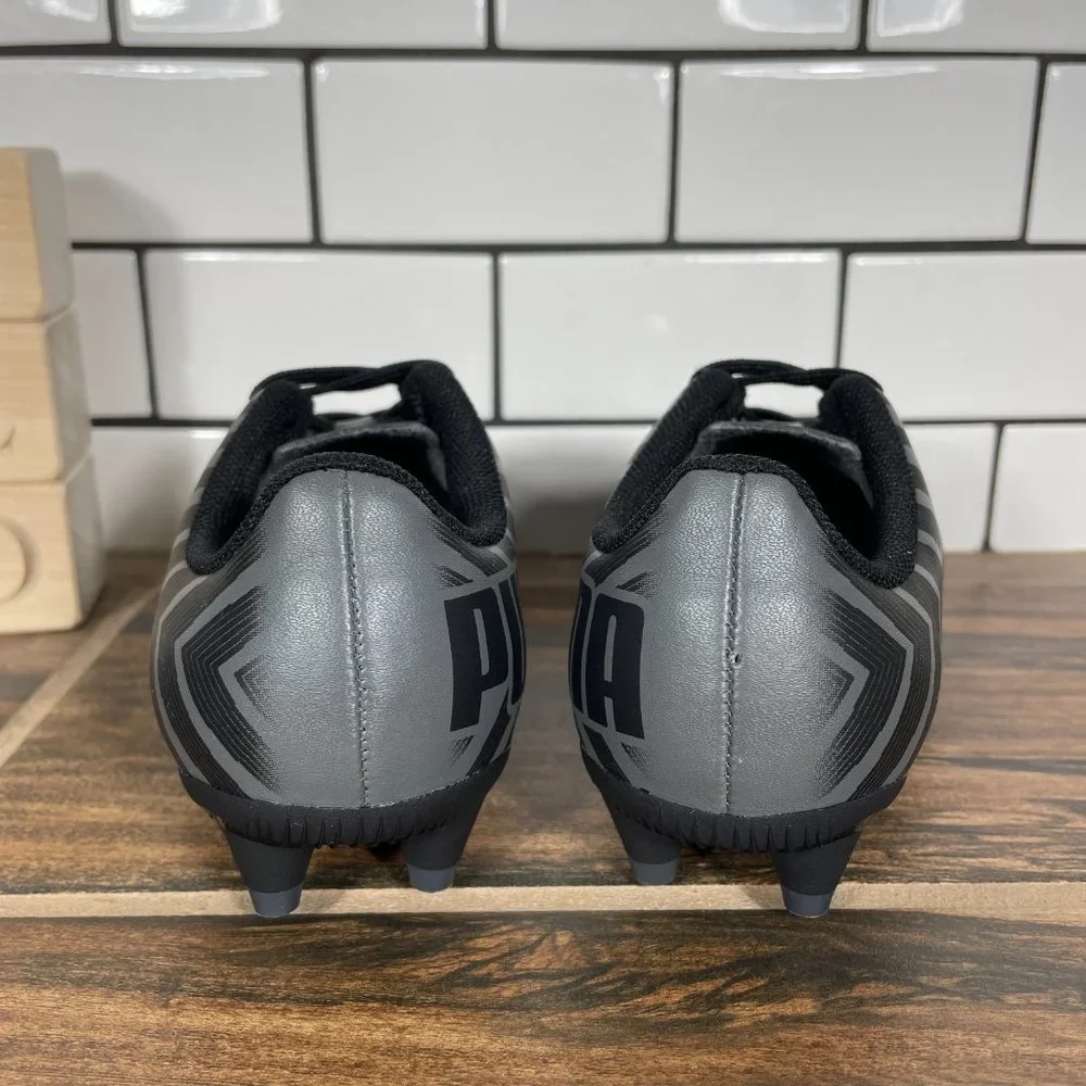 Puma Tacto II FG AG Jr Little Boys Size 11 Shoes Gray Black Soccer Futbol Cleats